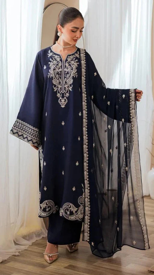 Nureh - Summer 3PC Lawn Embroidered Suit - AC0149