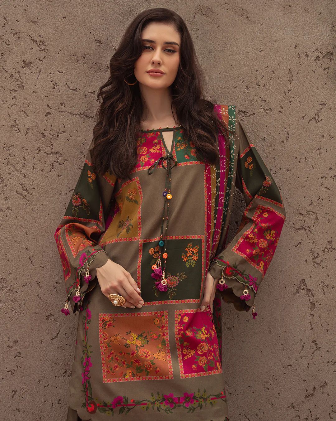 Charizma Winter 3PC Karandi Digital Print Dress -AC0729
