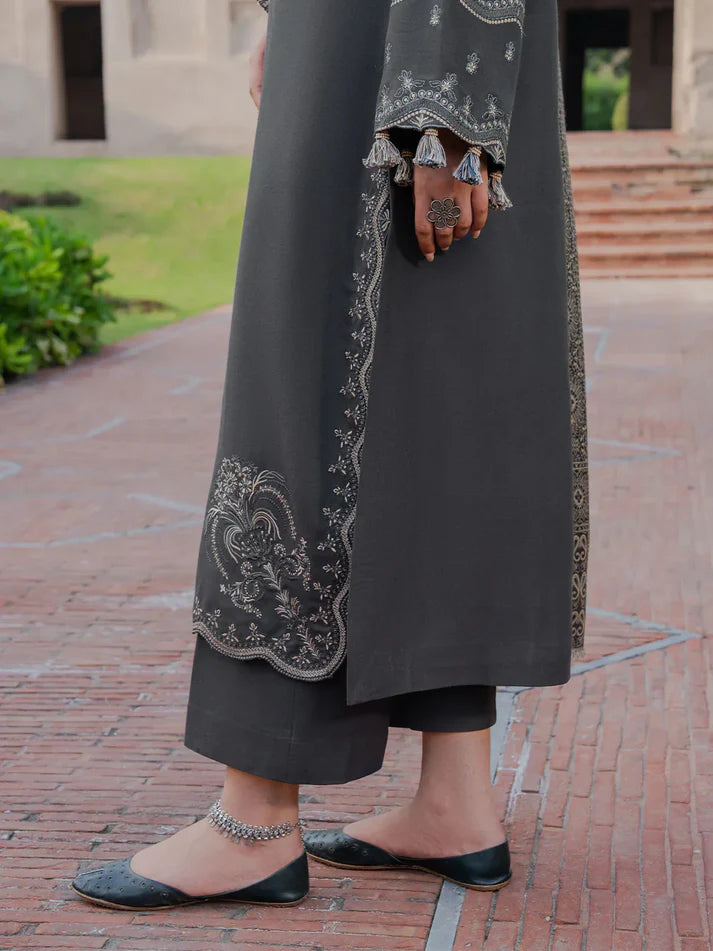 IZAL Winter 3PC Dhanak Embroidered Suit -AC0747