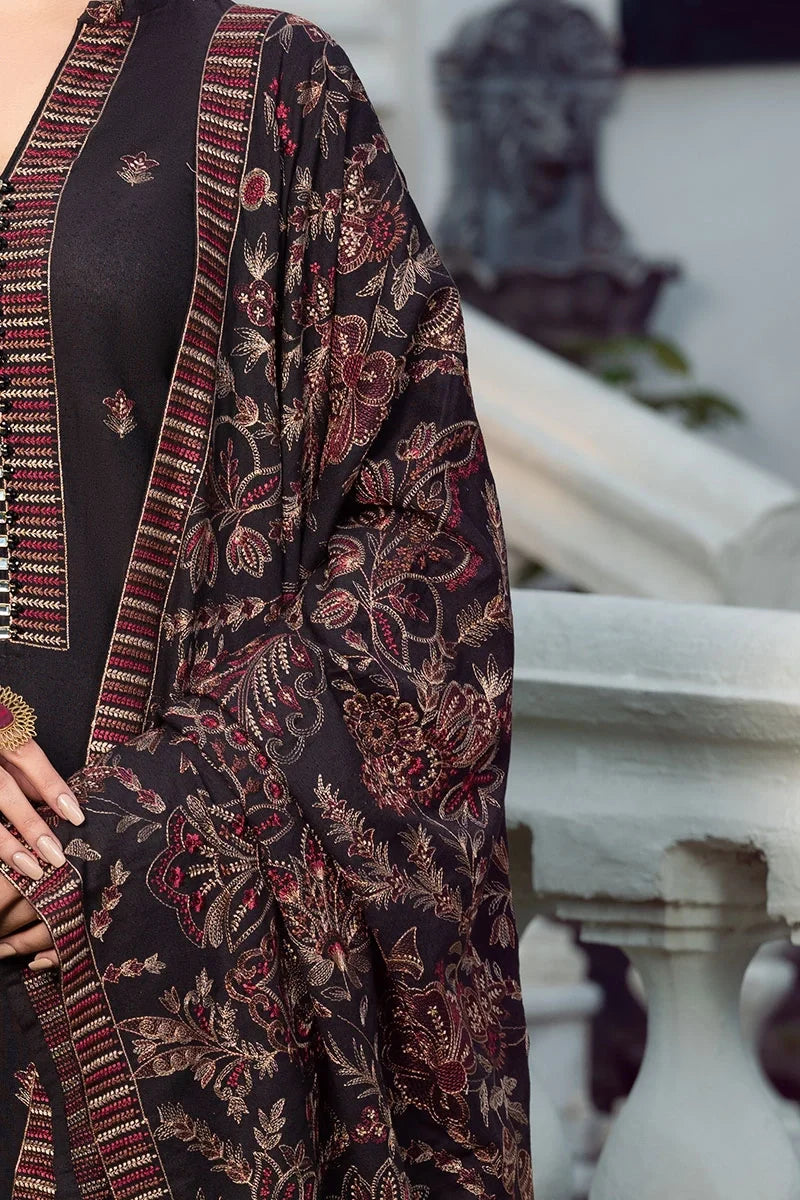 BAREEZE Winter Unstitched 3pcs Embroidered Dhanak Suite -AC0266