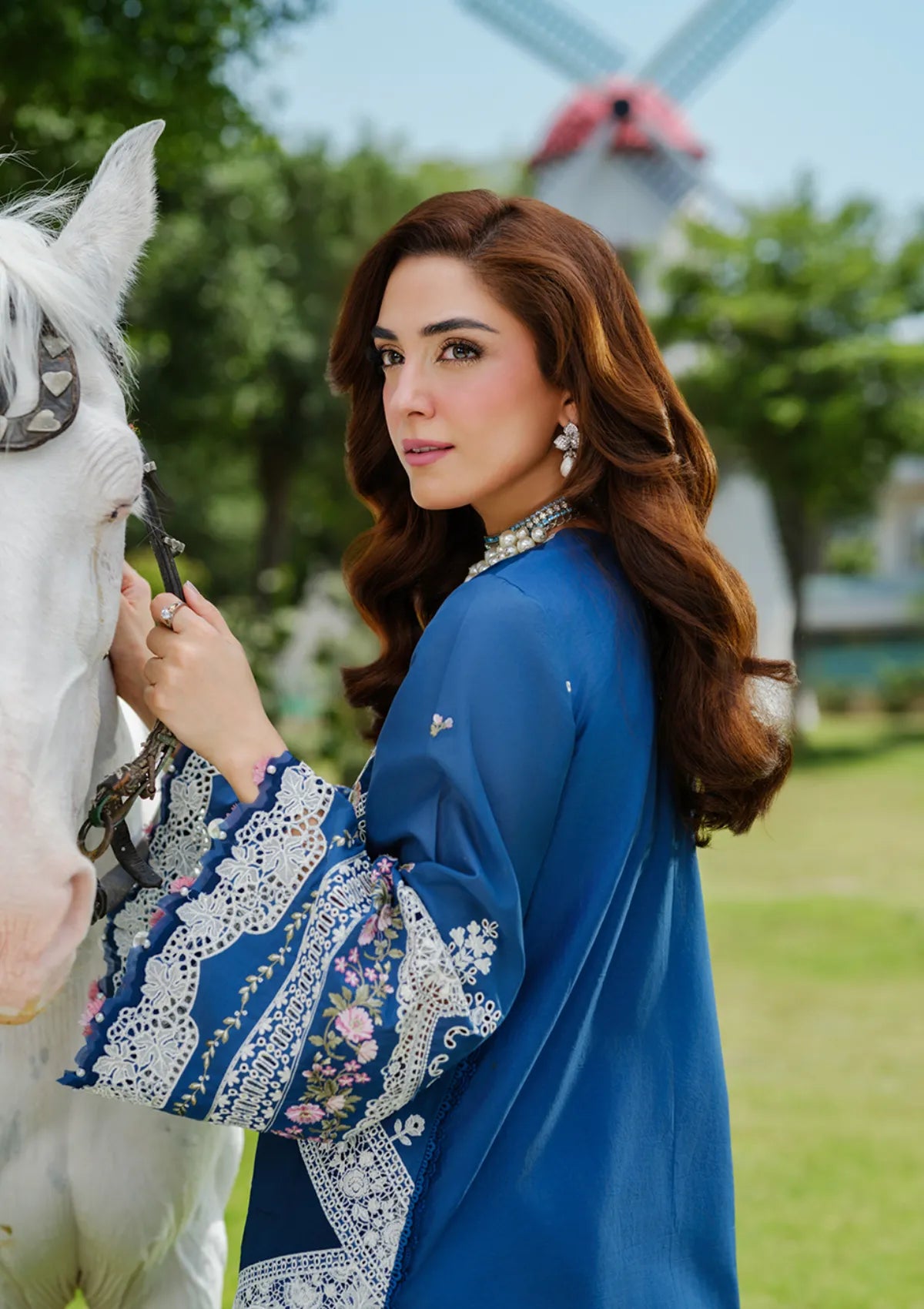 Elaf - Summer 3PC Emb Luxury Lawn suit -AC0609