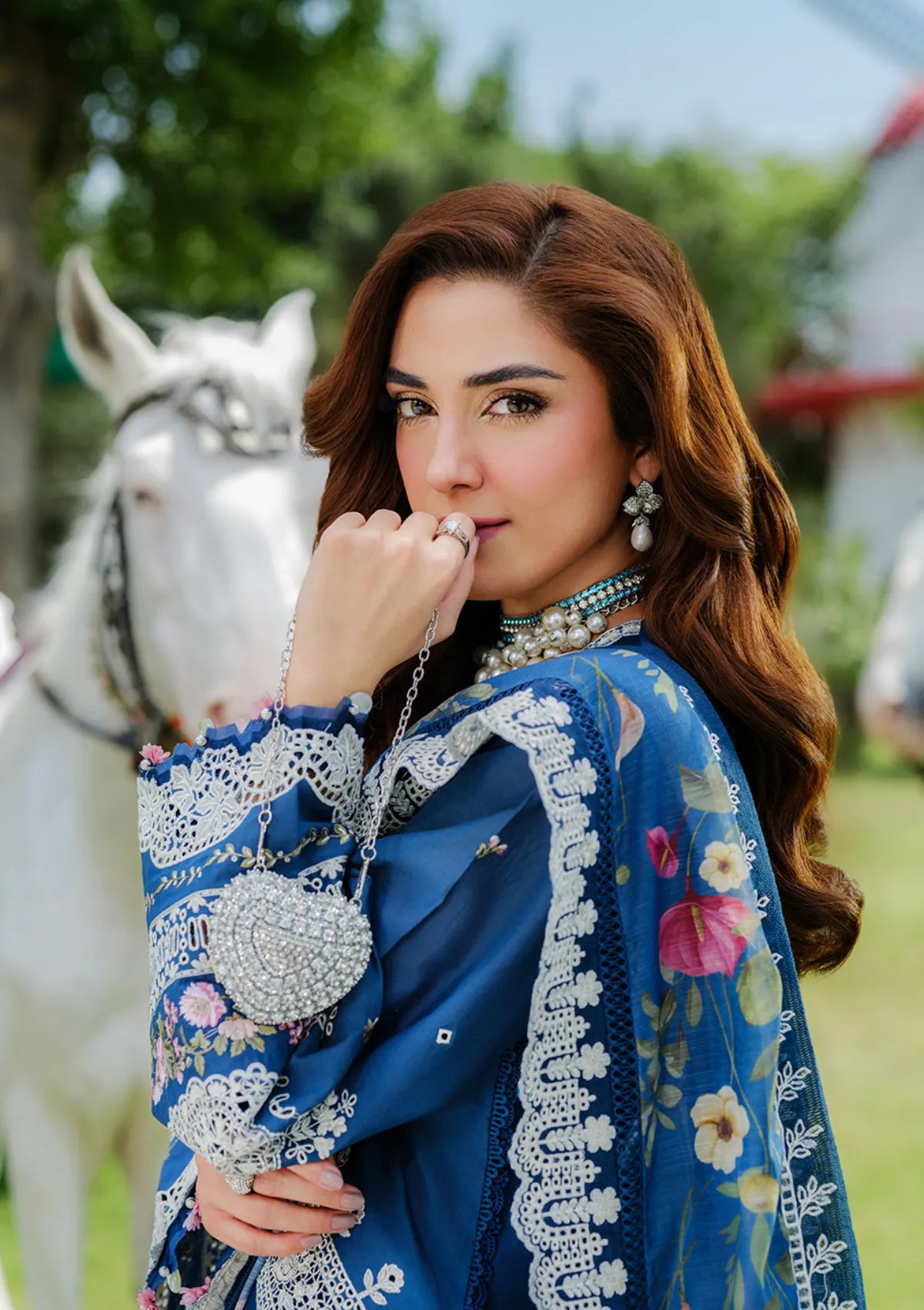 Elaf - Summer 3PC Emb Luxury Lawn suit -AC0609