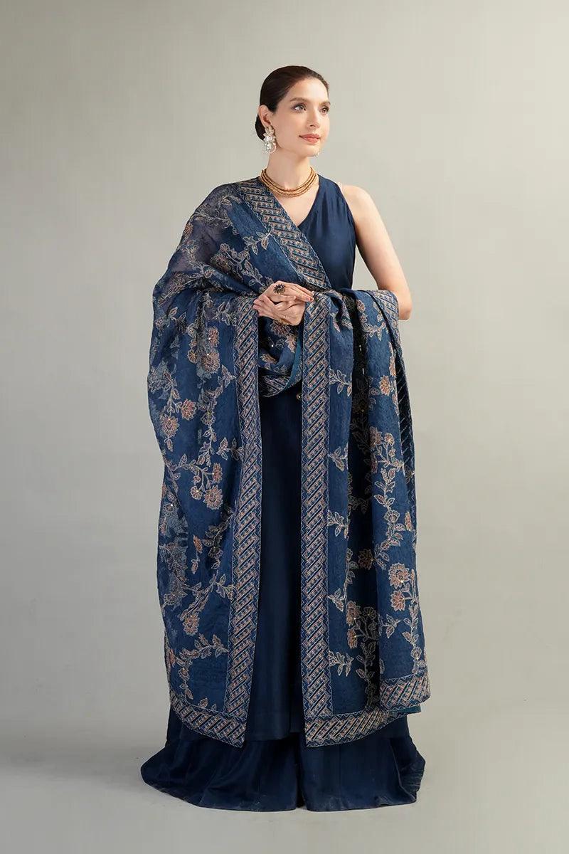 BREEZE Winter Unstitched 3pc Full Embbroidered Dhanak Suite -AC0542