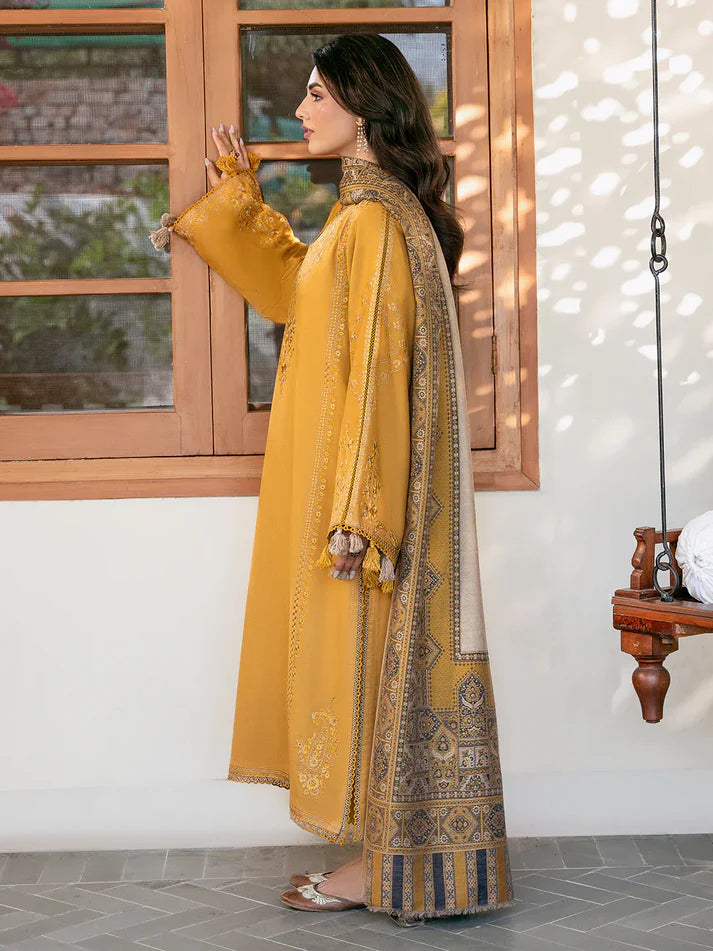 IZAL Winter 3PC Dhanak Embroidered Suit -AC0748