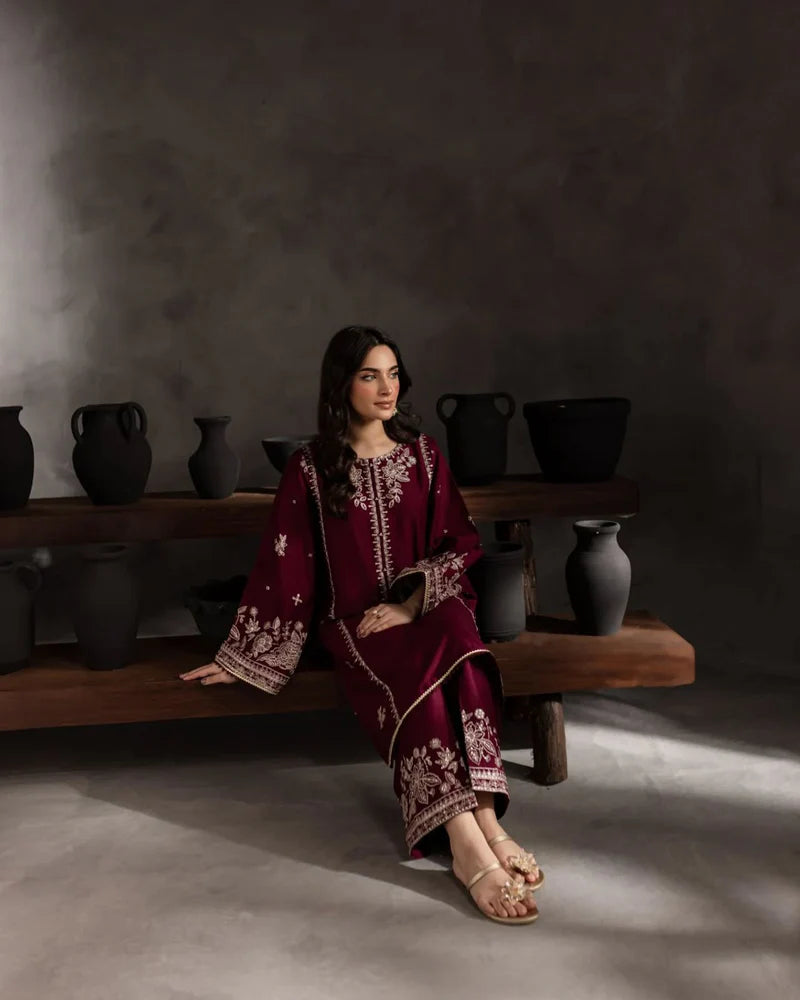Batik - Summer 2PC Lawn Embroidered Suit - AC095