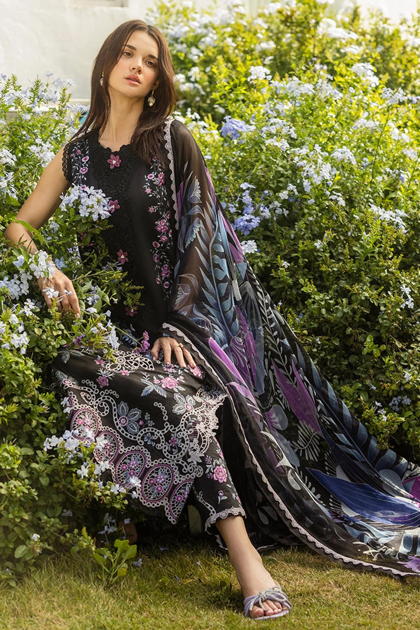 Mushq - Summer 3PC Embroidered Suit -AC4036